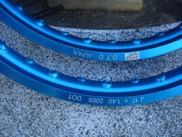 ล้อขอบอลูเนียม D.T.D ขอบ 17x1.40