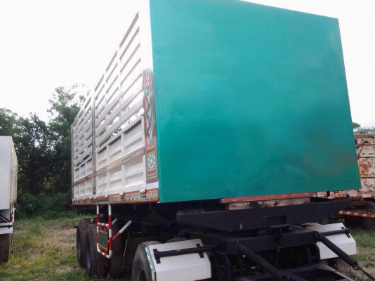 ขายลูกพ่วงกระบะดั้มสามมิตรคอกสูง3เพลายาว7เมตร ของใหม่