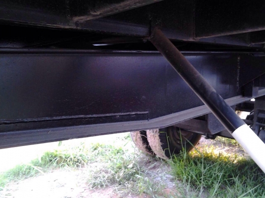 ขายลูกพ่วงกระบะดั้มสามมิตรคอกสูง3เพลายาว7เมตร ของใหม่