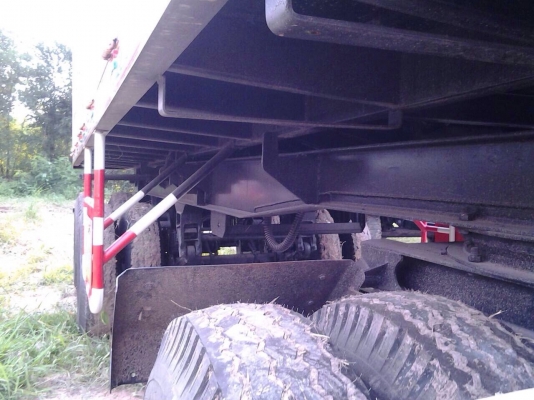 ขายลูกพ่วงกระบะดั้มสามมิตรคอกสูง3เพลายาว7เมตร ของใหม่