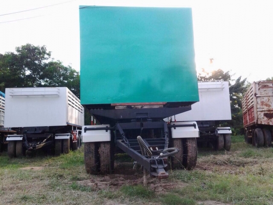 ขายลูกพ่วงกระบะดั้มสามมิตรคอกสูง3เพลายาว7เมตร ของใหม่