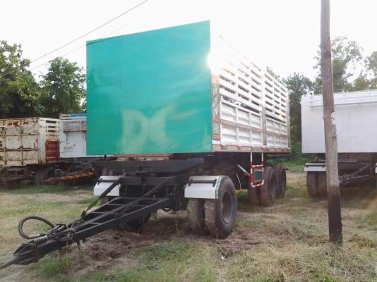 ขายลูกพ่วงกระบะดั้มสามมิตรคอกสูง3เพลายาว7เมตร ของใหม่