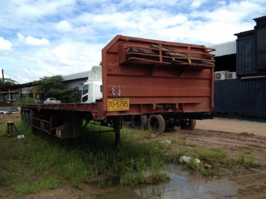 รายละเอียด ต้องการขายหางเทรลเลอร์พื้นเรียบ 3 เพลาตามสภาพพร้อทะเบียนยาว 12 เมตร  ต้องการขายหางเทรลเลอร์พื้นเรียบ 3 เพลาตามสภาพพร้อทะเบียนยาว 12 เมตรยางดีหางใช้วิ่งงานอยู่  สนใจติดต่อ  คุณสุวรรณ 081-2659193 คุณสุขเกษม 081-8789119 085-3034416 วิยะดา  085-479