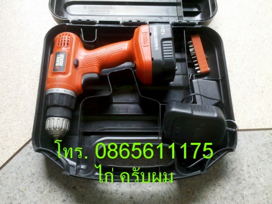 สว่านไขควงไร้สาย Black &amp; Decker 12V ตัวนี้แรงบิดสูงมาก ๆ