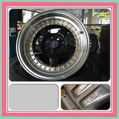 ขายแม็กมือ2 เรโทร XXR ขอบ15 กว้าง 8.25 4 รู100/114 9500 บาทถูก