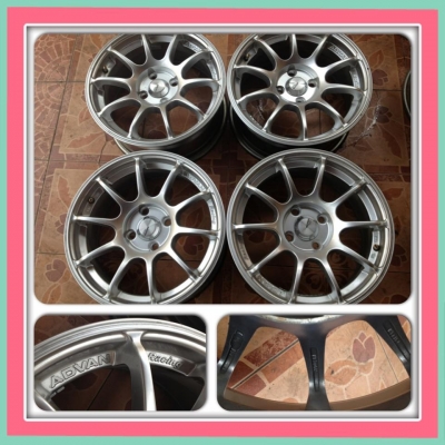 ขายล้อแม็กมือ2 Advan RS สีบรอนซ์ ขอบ15 4 รู100 ราคา 7,900 บาทถูก