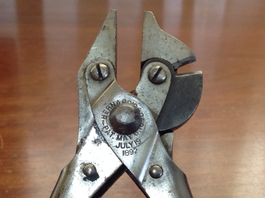 ขายคีมตัดโบราณอายุ 100 กว่าปี (Pat. May 6 1890, July 19. 1892)