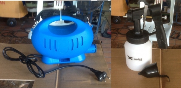 เครื่องพ่นสีแบบพกพา  รุ่นหัวมิเนียม  กำลังไฟ  650 W