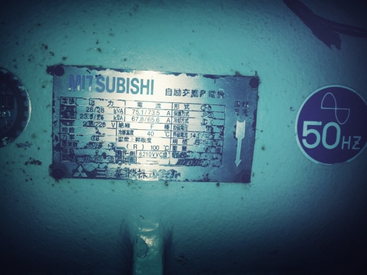 ขายด่วน เครื่องปั่นไฟสภาพดี มือสองจากญี่ปุ่น พร้อมใช้งาน