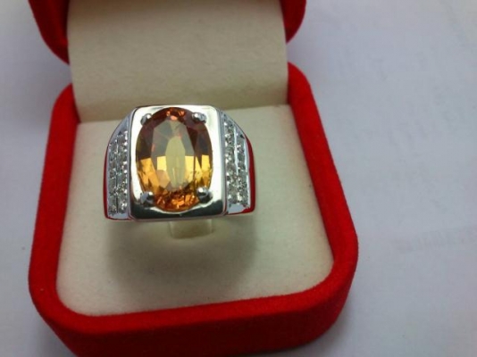 แหวนเงินพลอยซิททีน