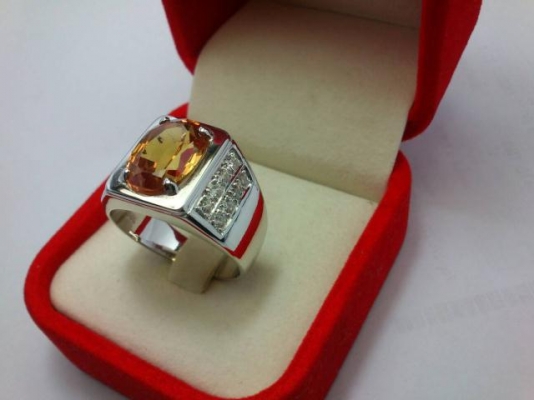 แหวนเงินพลอยซิททีน