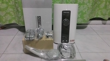 เครื่องทำน้ำอุ่น สตีลเบล ขนาด 4500 วัตต์ ของใหม่ยังไม่เคยติดตั้งครับ