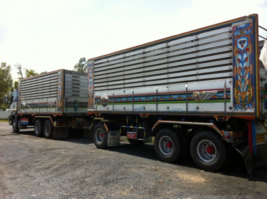 ขายรถพ่วง 22 ล้อ 2 เพลา แม่-ลูก ดั้ม กระบะเนียมคอกเกษตร ISUZU-360 ปี.ก.ย.55 สะภาพสวย สนใจโทรด่วน