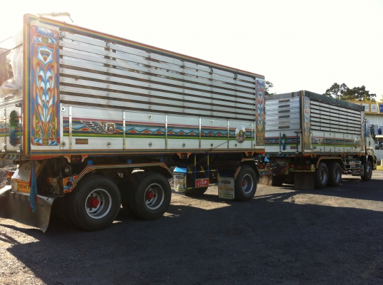 ขายรถพ่วง 22 ล้อ 2 เพลา แม่-ลูก ดั้ม กระบะเนียมคอกเกษตร ISUZU-360 ปี.ก.ย.55 สะภาพสวย สนใจโทรด่วน