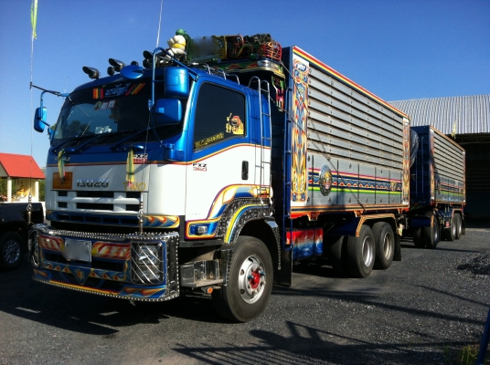 ขายรถพ่วง 22 ล้อ 2 เพลา แม่-ลูก ดั้ม กระบะเนียมคอกเกษตร ISUZU-360 ปี.ก.ย.55 สะภาพสวย สนใจโทรด่วน