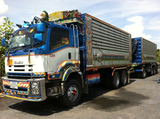 ขายรถพ่วง 22 ล้อ 2 เพลา แม่-ลูก ดั้ม กระบะเนียมคอกเกษตร ISUZU-360 ปี.ก.ย.55 สะภาพสวย สนใจโทรด่วน