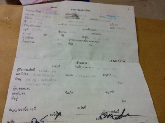 ขายเล่มทะเบียนฮอนด้าแดช ราคานี้พร้อมส่ง 650 บาท