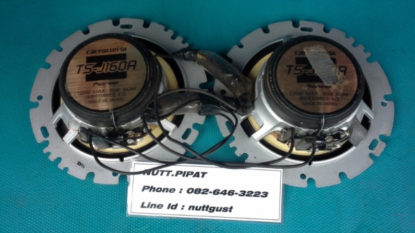 Pioneer 6" TS-J160A 120W แกนร่วม2ทาง Pioneer 6" TS-J160A 120W แกนร่วม2ทาง