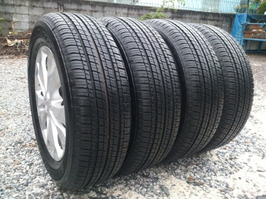 ขายแม็กพร้อมยางถอดป้ายแดงHONDA CRV ขอบ17 ยางบริสโตน225/65R17 ยางสัปดาห์ที่48ปี13 (ตุ่มหน้ายางยังอยู่ครบใหม่ๆ) จำนวน 1 ชุด