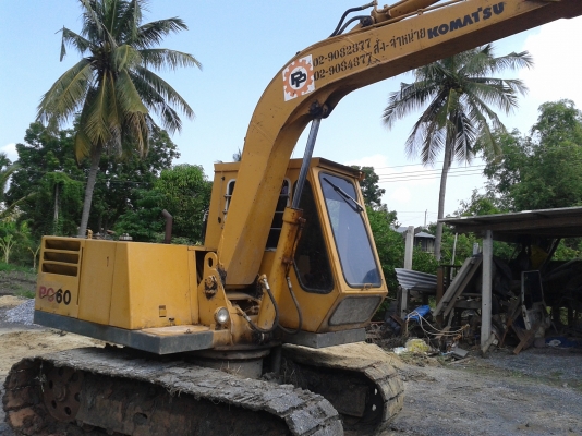 มาอีกแล้วรถพร้อมลุยงานKOMATSU PC 60-1 สภาพเก่านอก สีเดิมๆพร้อมใช้เ