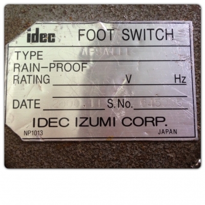 ขายสวิทช์เท้าเหยียบ Foot Switch Idec Japan ขายสวิทช์เท้าเหยียบ Foot Switch Idec Japan