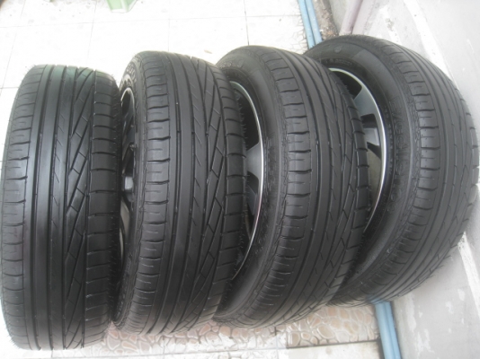 ขายล้อแม็กน้องป้ายแดง Honda city 16"x6" พร้อมยางปี14 สนใจติดต่อเล็กคลองสามครับ 081-3747940