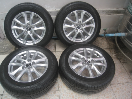 ขายล้อแม็กป้ายแดง Mazda 3 16"x6.5" พร้อมยางปี14  สนใจติดต่อเล็กคลองสามครับ 081-3747940