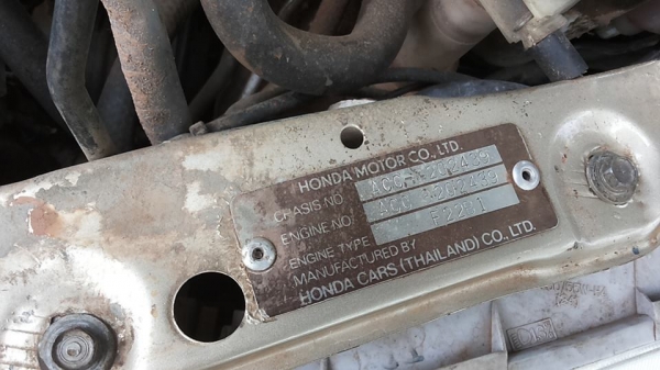 **134,000 บ.ต่อรอง**ขายรถเก๋งราคาเบาๆ HONDA ACCORD 2.2 V-TEC โฉมท้าย2ก้อน ปี39/96 ติดLPG (ลงเล่ม) เครื่องดีแน่น แรง ความร้อนปกติ น้ำไม่ดัน ฝาไม่รั่ว เกียร์AUTO เข้าง่ายไม่หลุด ช่วงล่างหนึบ ภายในสวย คอนโซลเต็ม พ.พาวเวอร์ ก.ไฟฟ้า ปรับข้างไฟฟ้า เบาะหนัง แอร์