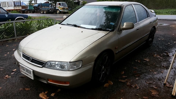 **134,000 บ.ต่อรอง**ขายรถเก๋งราคาเบาๆ HONDA ACCORD 2.2 V-TEC โฉมท้าย2ก้อน ปี39/96 ติดLPG (ลงเล่ม) เครื่องดีแน่น แรง ความร้อนปกติ น้ำไม่ดัน ฝาไม่รั่ว เกียร์AUTO เข้าง่ายไม่หลุด ช่วงล่างหนึบ ภายในสวย คอนโซลเต็ม พ.พาวเวอร์ ก.ไฟฟ้า ปรับข้างไฟฟ้า เบาะหนัง แอร์
