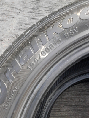 195/60R15 HANKOOK QX OPTIMO  มี 2 เส้น TEL.081-427-3941