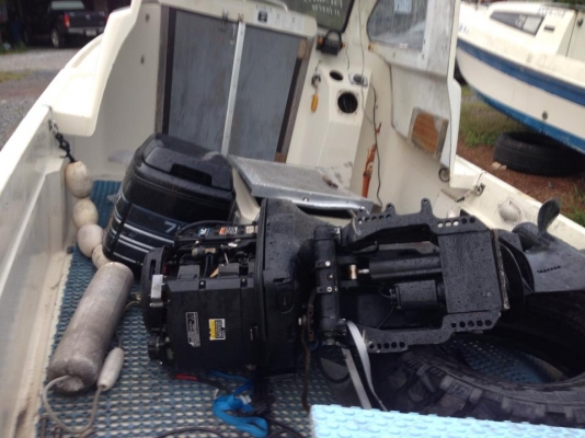 เรือยามาฮ่า 22 ฟุตหัวปิด+พร้อมเครื่อง