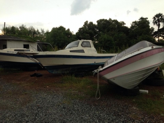 เรือยามาฮ่า 22 ฟุตหัวปิด+พร้อมเครื่อง