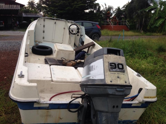 เรือยามาฮ่า 22 ฟุตหัวปิด+พร้อมเครื่อง