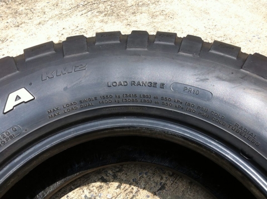 ขายยางMud-Terrain33" หน้าแคบ BF Goodrich KM2 255 85 r16