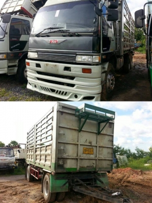 ขายHINO FM3M ปี40 เครื่อง240แรง พร้อมลูกพ่วง2คาน แม่-ลูก ไม่ดั้ม เครื่องดี คัชซีสวย แอร์เย็น พ.เพาเวอร์ เบรกทิฟฟี่ สภาพพร้อมใช้งาน เอกสารพร้อมโอน จัดไฟแนนซ์ได้ เงื่อนไขง่ายๆวันเดียวรับรถ สนใจโทร090-8588220คุณนะ ID:narong498 หรือwww.truck.in.th/498