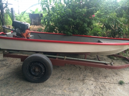 ขายครับเรือตกปลา พร้อมเครื่องยนต์13แรง