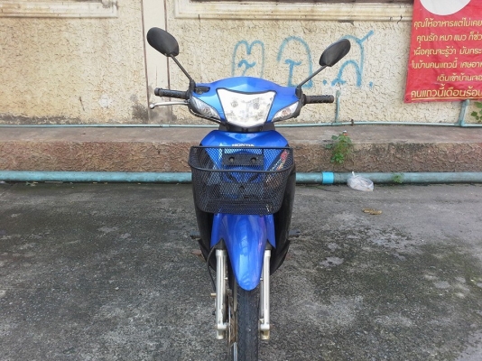 Wave 100 uboox ปี 49 กุญแจใหญ่ สีน้ำเงิน ดำ รถบ้าน สวย เครื่องเดิมๆ มีเอกสารครบ