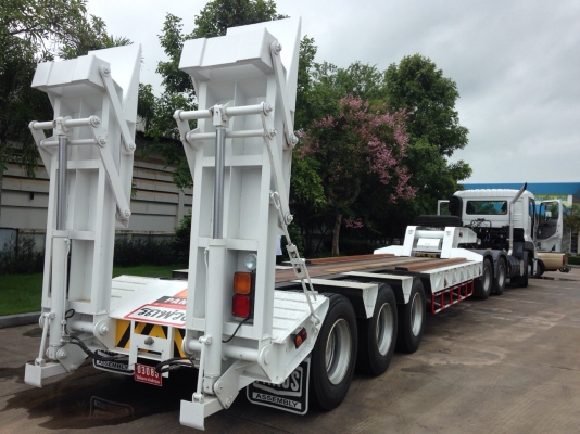 บริการขนย้ายเครื่องจักรกลหนัก ( หางพิเศษ 3เพลา)