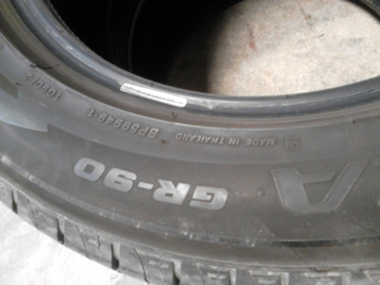 215/55R16 BRIDGESTONE TURANZA GR-90 ปี 2012 มี 2 เส้น TEL.081-427-3941