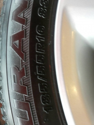 ล้อเดิมJazzขอบ16พร้อมยาง บริสโตนปี 12