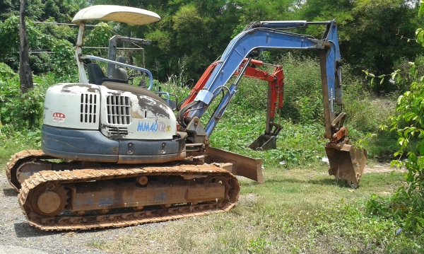 ขายแบคโฮ MITSUBISHI MM40CR แทรคเหล็ก พร้อมอินวอยด์