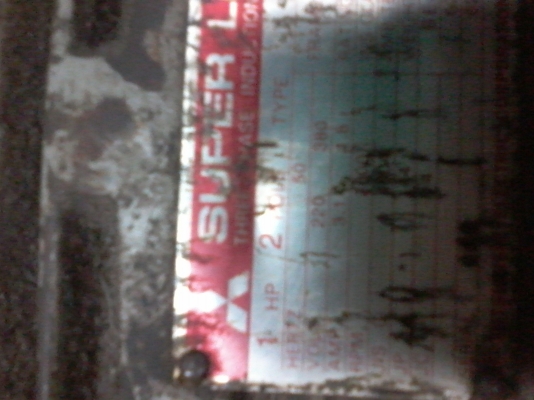 ขายมอเตอร์ mitsubishi 1hp 3เฟส