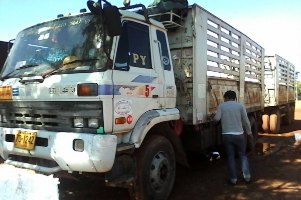 กระบะ 10 ล้อ สามมิตรลอนเฉียง ไม่ดัมพ์ ยาว 6 เมตร