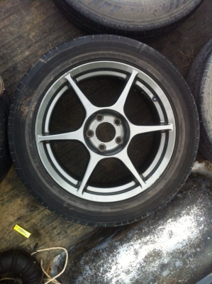 ขายล้อ buddy club p1 5รู114 ขอบ17กว้าง8นิ้ว   off +22   10000บาท