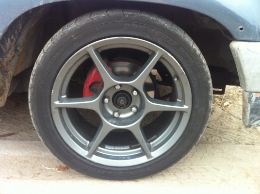 ขายล้อ buddy club p1 5รู114 ขอบ17กว้าง8นิ้ว   off +22   10000บาท