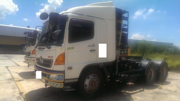 ขายรถสิบล้อหัวลาก HIno MEGa FM1J 260แรง ปี 53 NGV โรงงานรถพร้อมใช้งาน