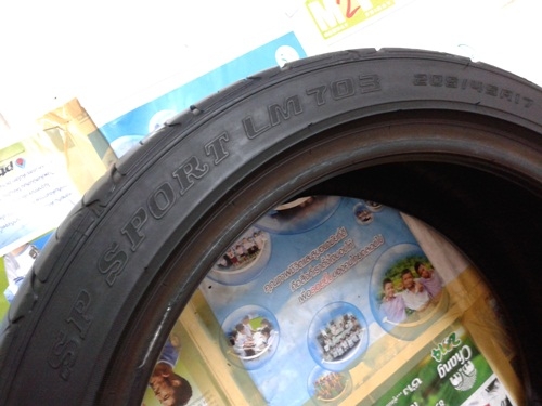 ยาง,205-45-17 DUNLOP-703 สภาพดีปี12แก่ๆไม่ปะหนึ่งคู่ 2,500