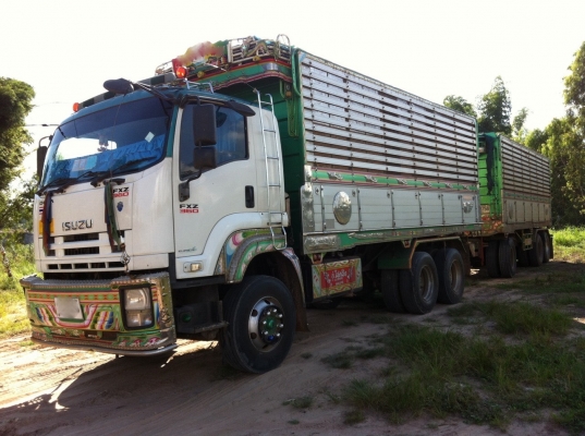 ขายดาว์นรถพ่วง ISUZU 360  ปลายปี 53 เบรคแห้ง กระบะดัมพ์มิเนียมอู่โชคชัย