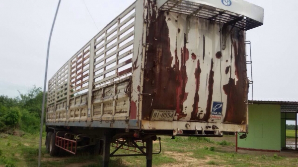 ขายหางพ่วงอู่พนัสไม่ดัมพ์ ยาว 12.30 เมตร 2 เพลา ปี 48 ทะเบียนพร้อม