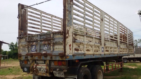 ขายหางพ่วงอู่พนัสไม่ดัมพ์ ยาว 12.30 เมตร 2 เพลา ปี 48 ทะเบียนพร้อม